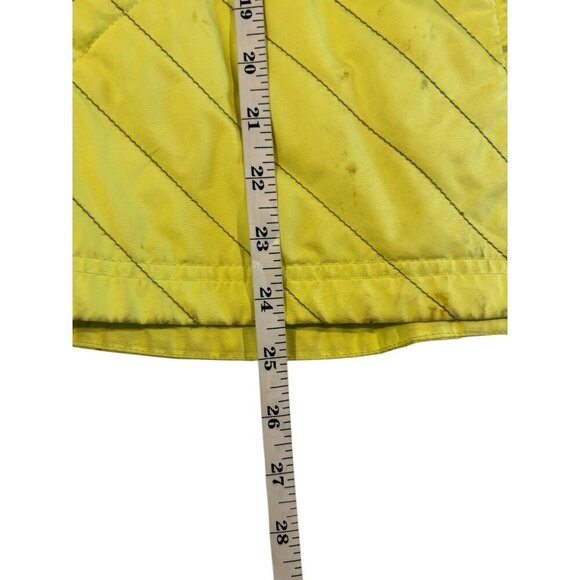 Columbia Women's Gray & Lime Green Quilted Puffer Full Zip Collared Vest Jacket - Picture 5 of 6